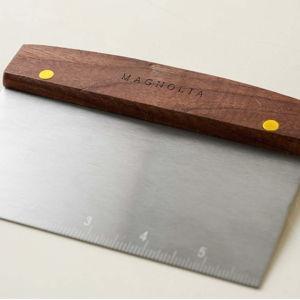 Gristmill Collection Bench Scraper with Walnut Handle