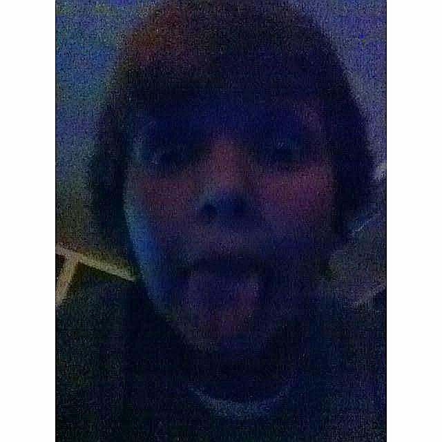 One of many selfies Brev took on my iPod in 7th grade music class