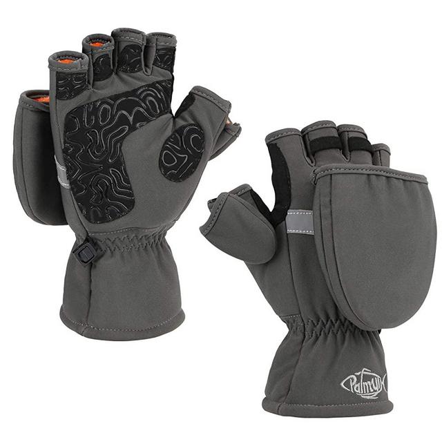 Palmyth Ice Fishing Gloves Convertible Mittens Flip Fingerless Mitt with Thinsulate 3M Warm for Cold Weather and Winter Men Women Photography Running Camera
