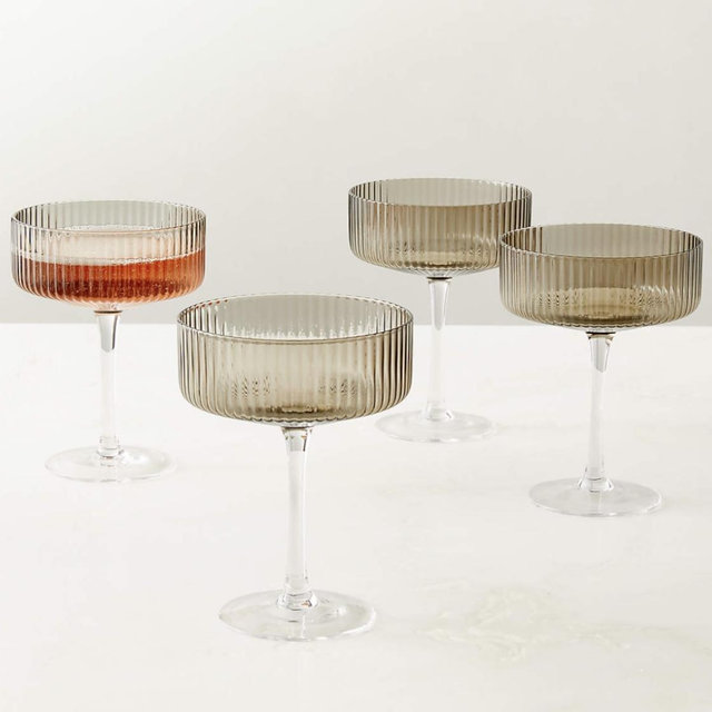 Eve Coupe Glasses Set of 4 (Smoked)
