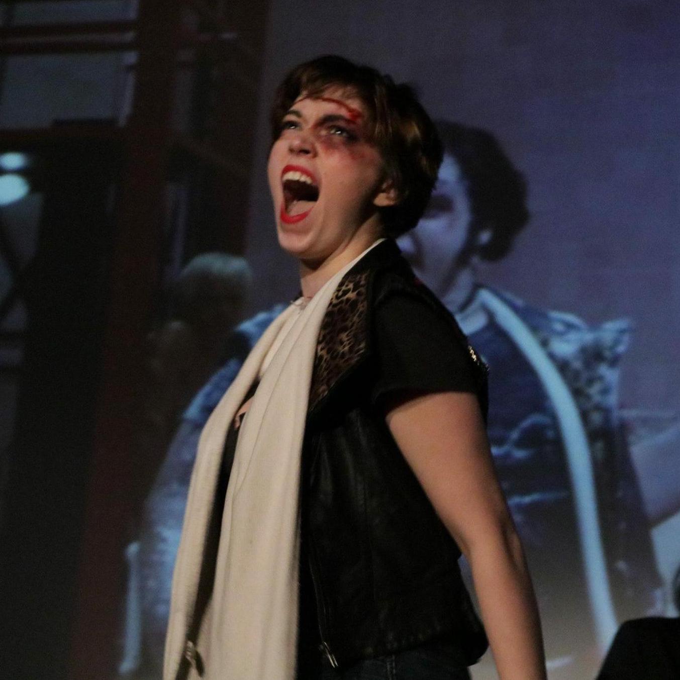 Skye preforming as Eddie in The Clinton Street Cabaret.