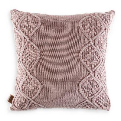UGG® Boulder Square Throw Pillow in Pink