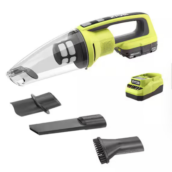 RYOBI ONE+ 18V Cordless Performance Handheld Vacuum Kit with 2.0 Ah Battery and Charger PCL704K