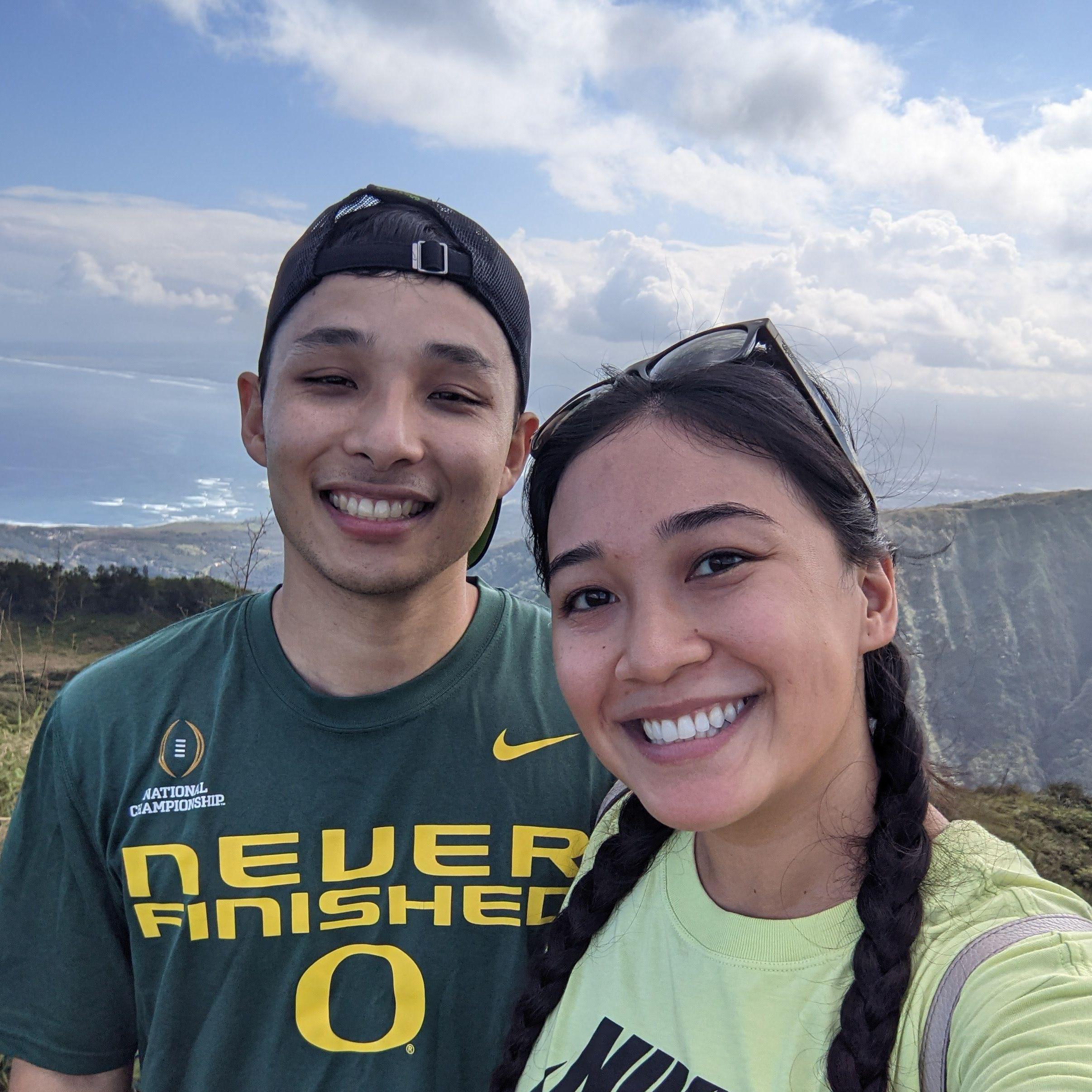 January 17, 2021: One of our first dates - Hiking Waihe'e Ridge on Maui.