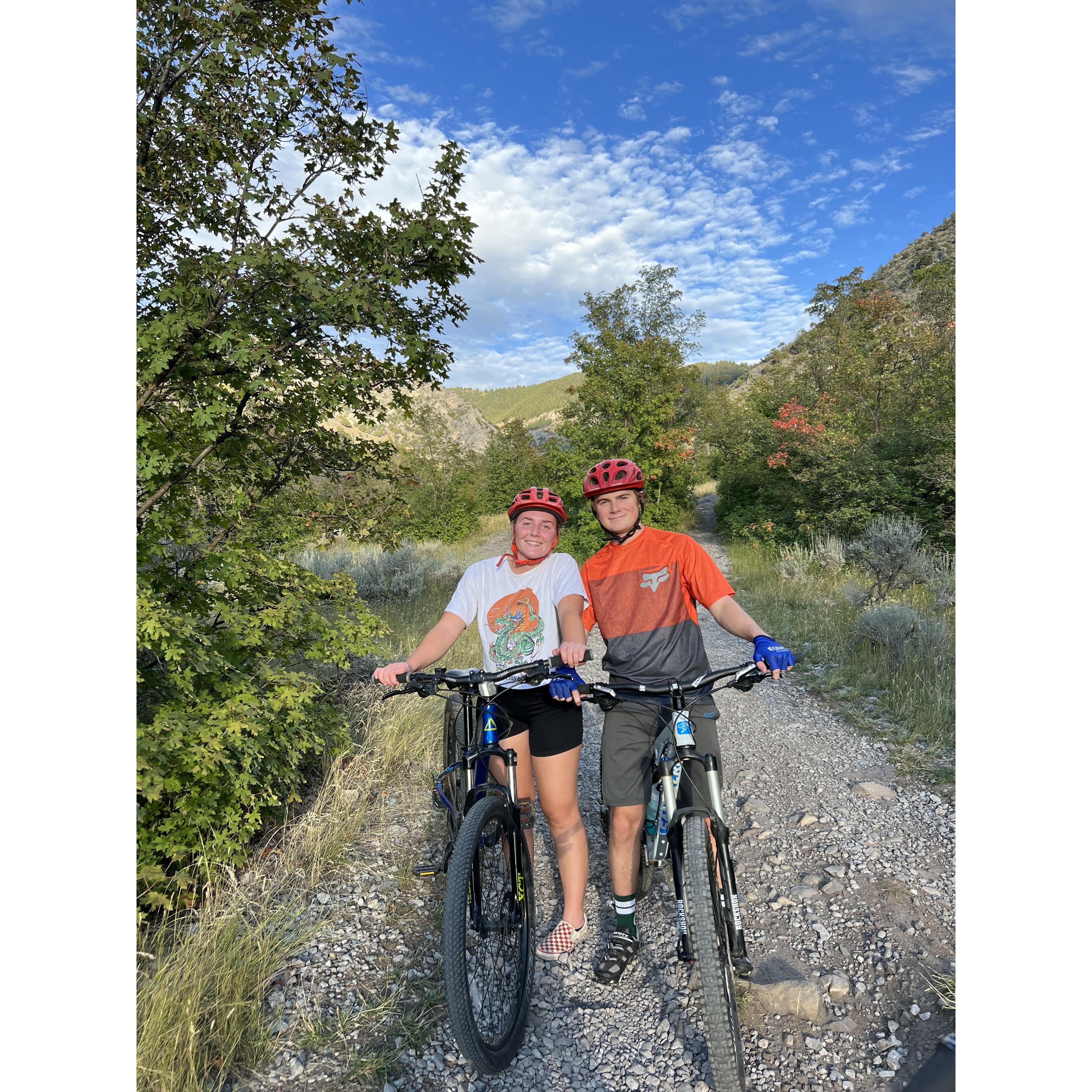 our first mountain bike ride