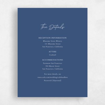 Dark Cobalt, Blue Wedding Enclosure - Alyeska