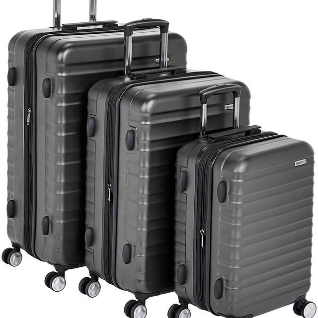 AmazonBasics Premium Hardside Spinner Luggage with Built-In TSA Lock