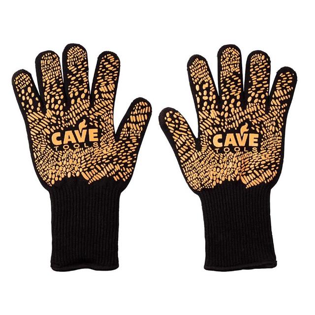 Cave Tools, Heat Resistant Grill Gloves, BBQ Gloves for Handling Hot Food on Your Grill
