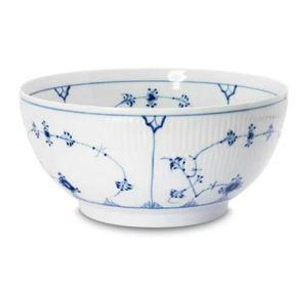 Royal Copenhagen Blue Fluted Plain Round Salad Bowl