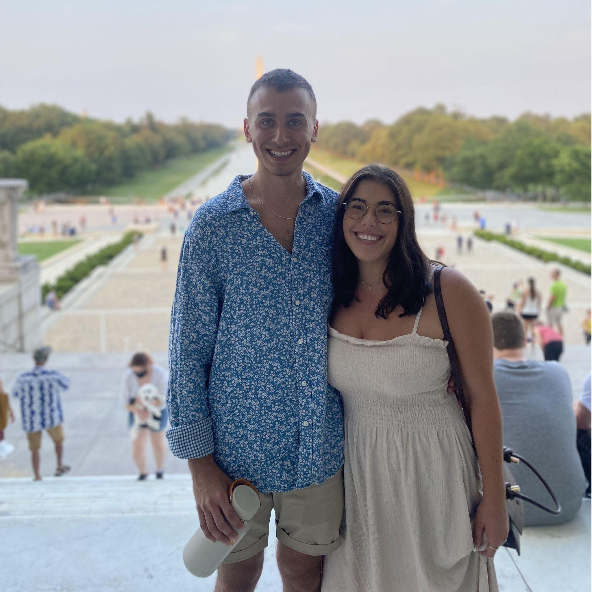 At the Lincoln Memorial in Washington D.C. - Summer 2021