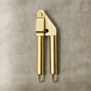 Brushed Gold Garlic Press