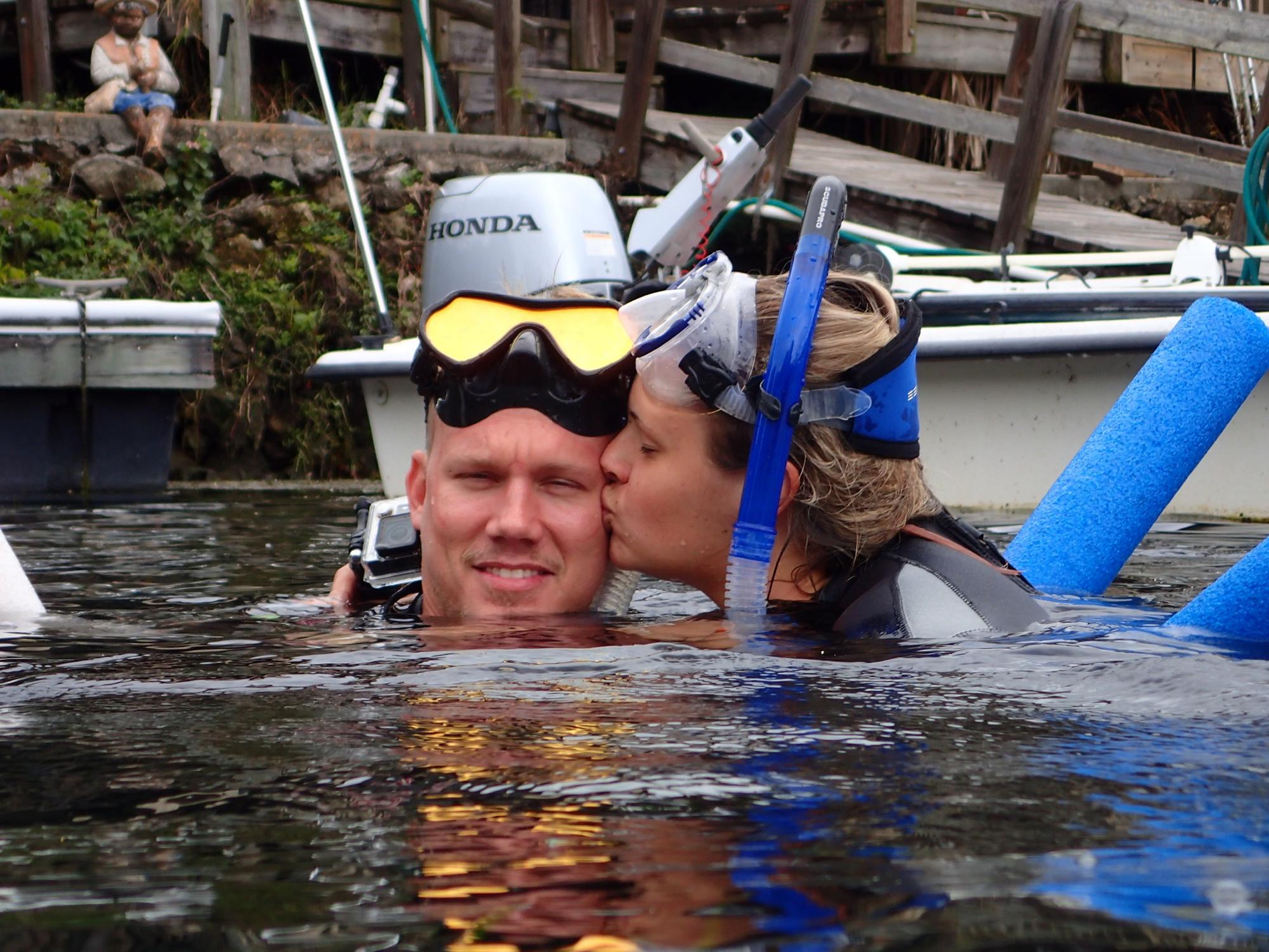 Snorkeling with the manatees