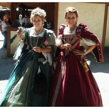 Katie & Stephanie (Sister) as members of the court, Colorado Renaissance Festival