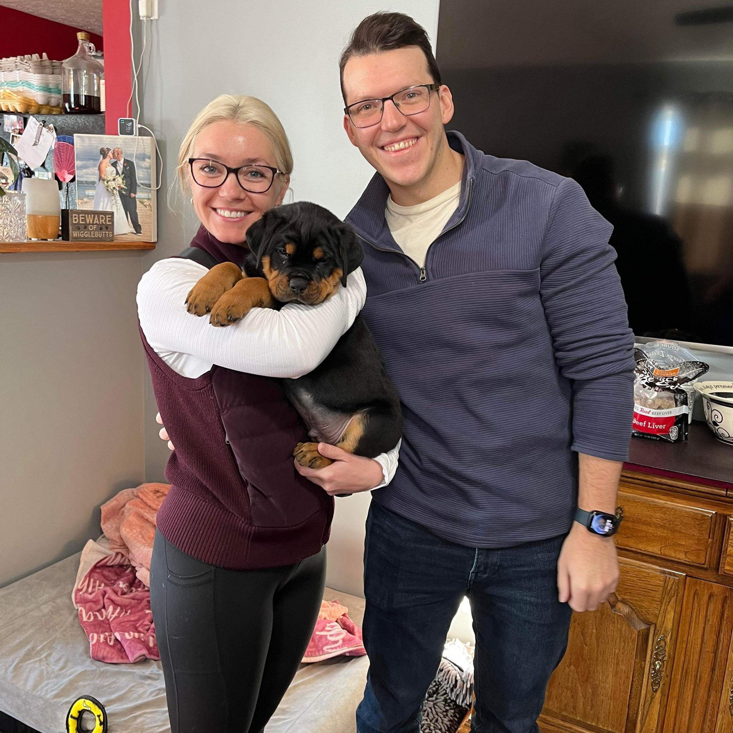 Picking up our puppy, Thor - 2023