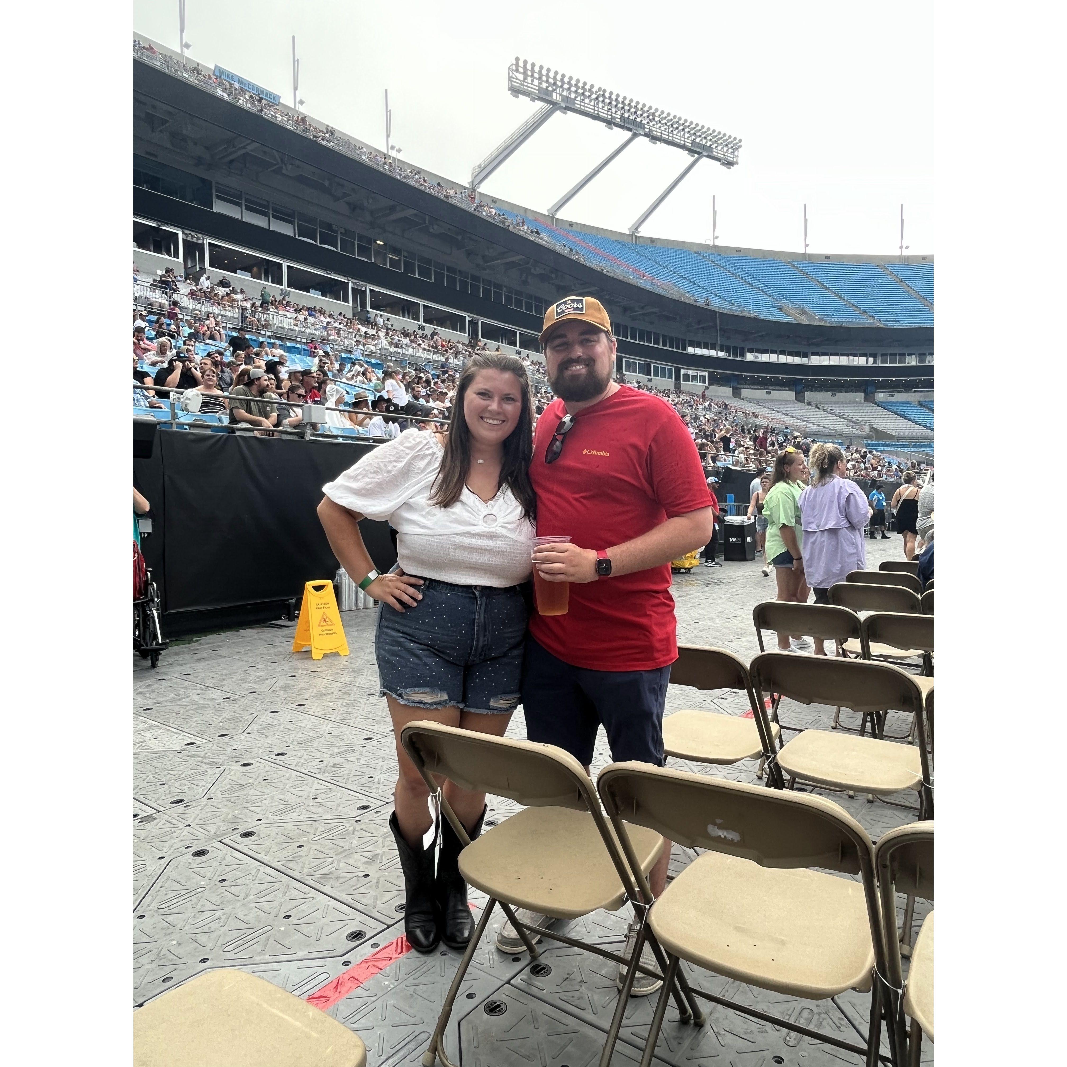We got floor seats to see our favorite country artist, Luke Combs!