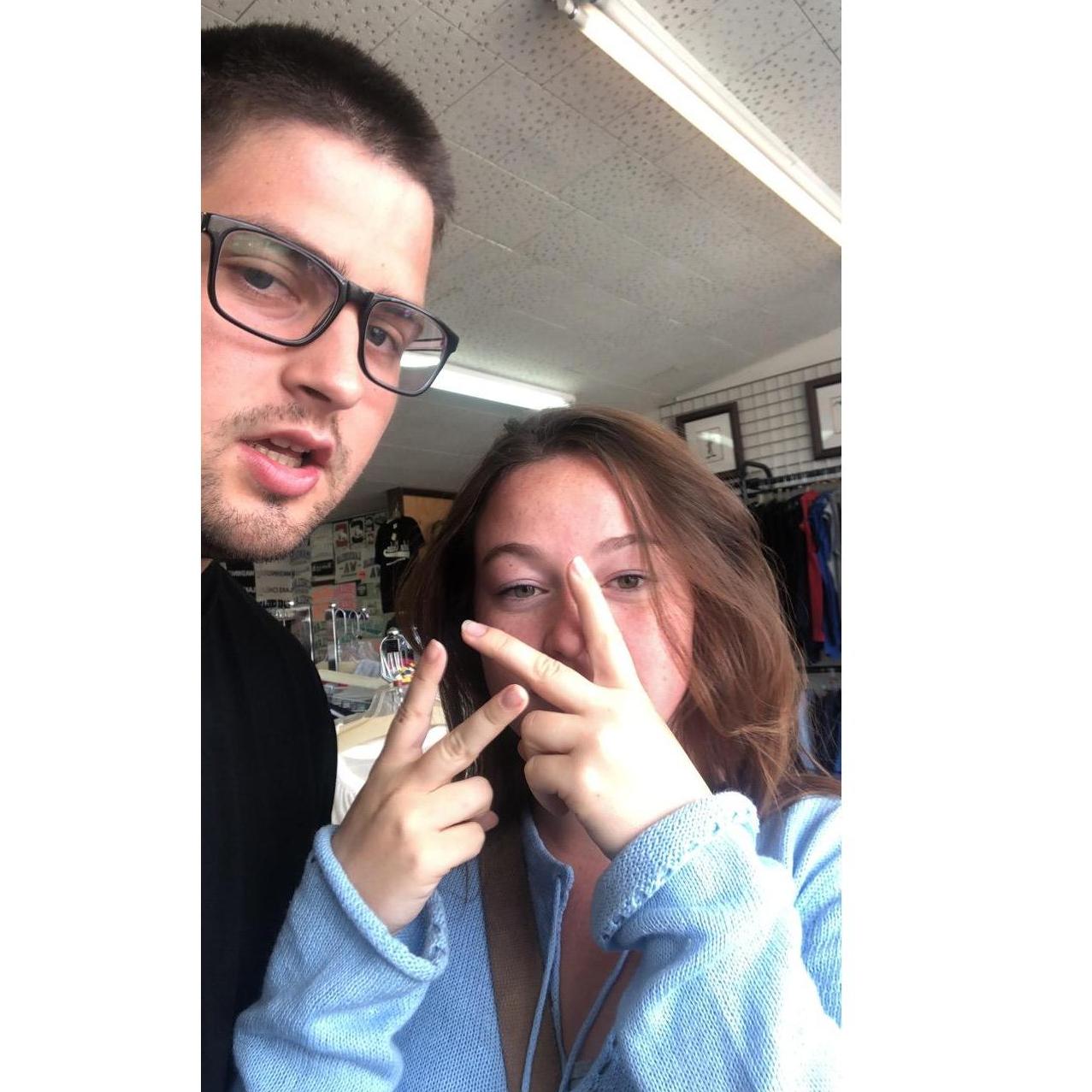 Our first photo together