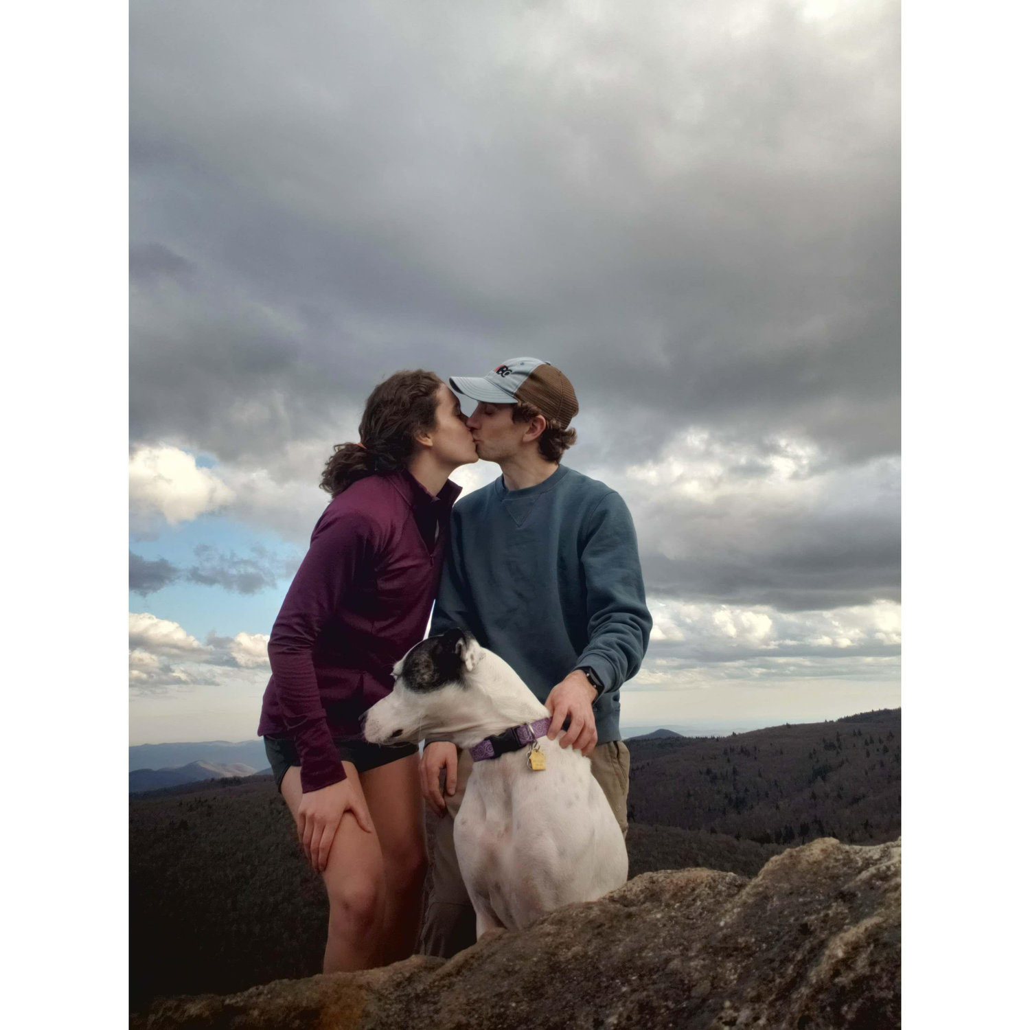April 17th, 2021- Black Balsam Loop, NC- Jill and Matthew hiked all day to finally reach the top right before sunset