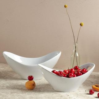 2-Piece Oval Nested Bowl with Handles
