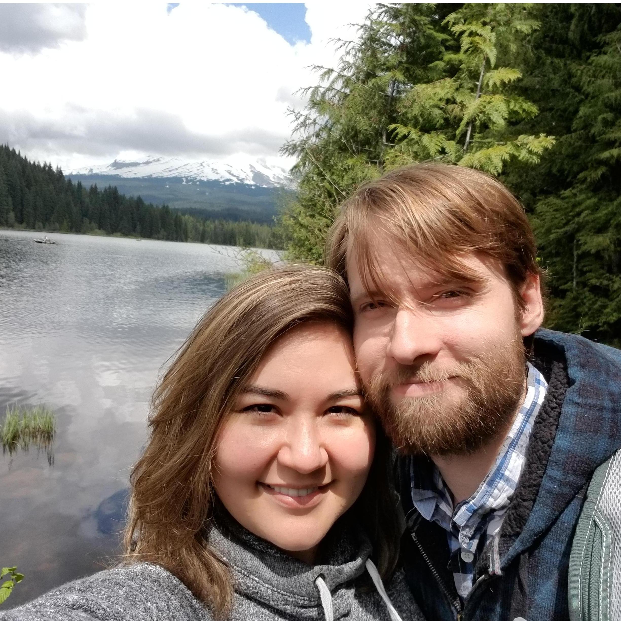 Hiking at Trillium Lake