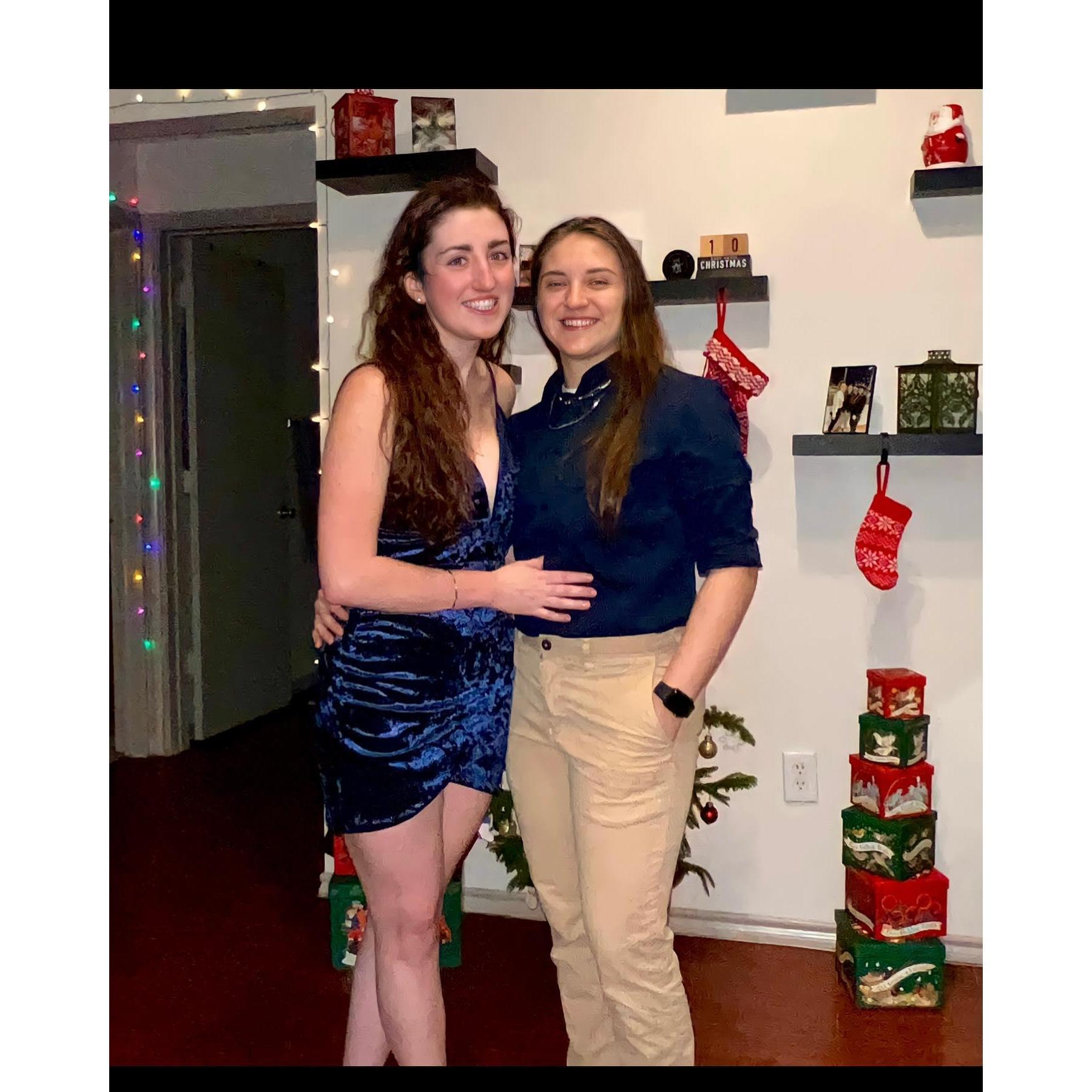 With long distance, Madison couldn't make it to Robyn's sorority formals so she created one.