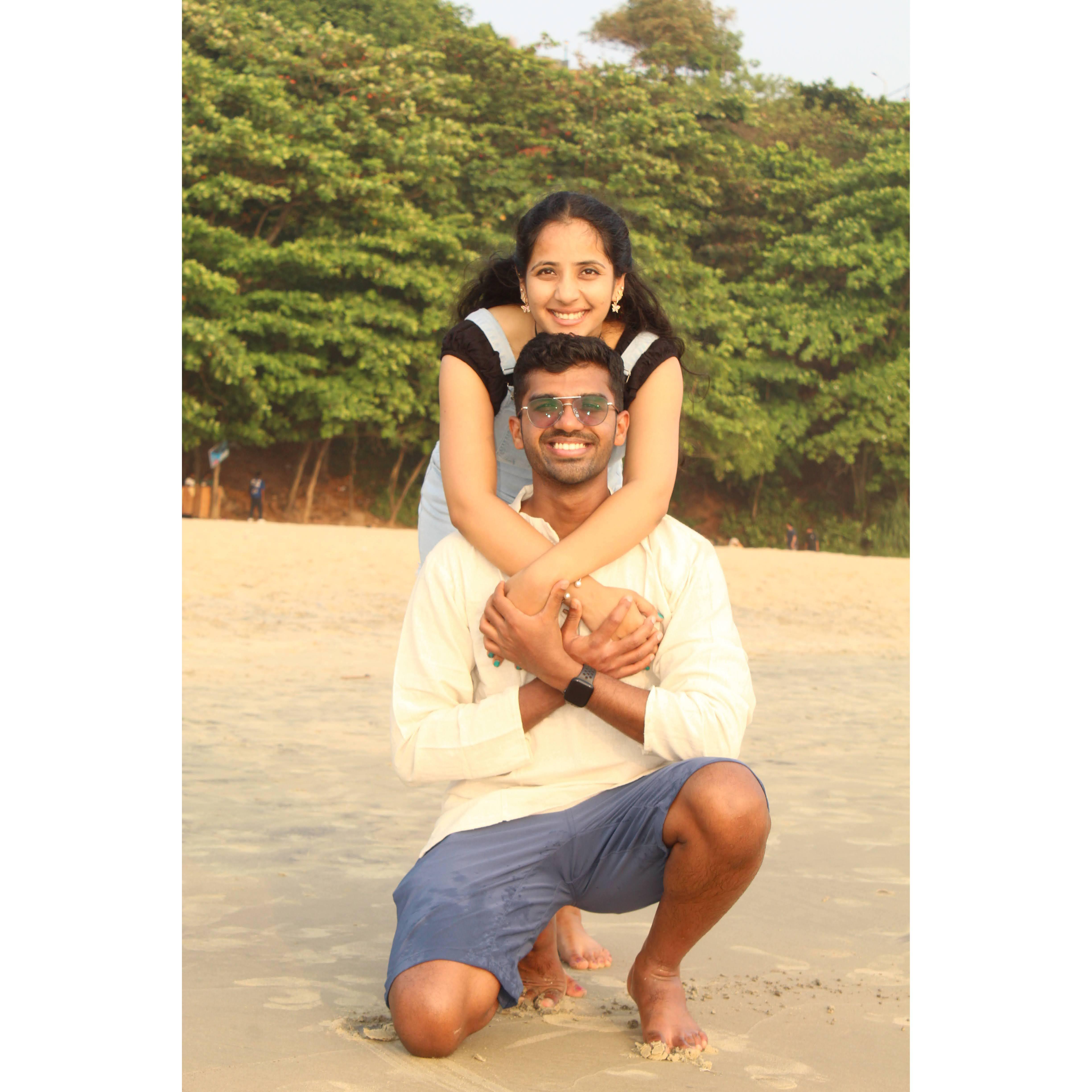 Varkala. One of our favorite photos together!