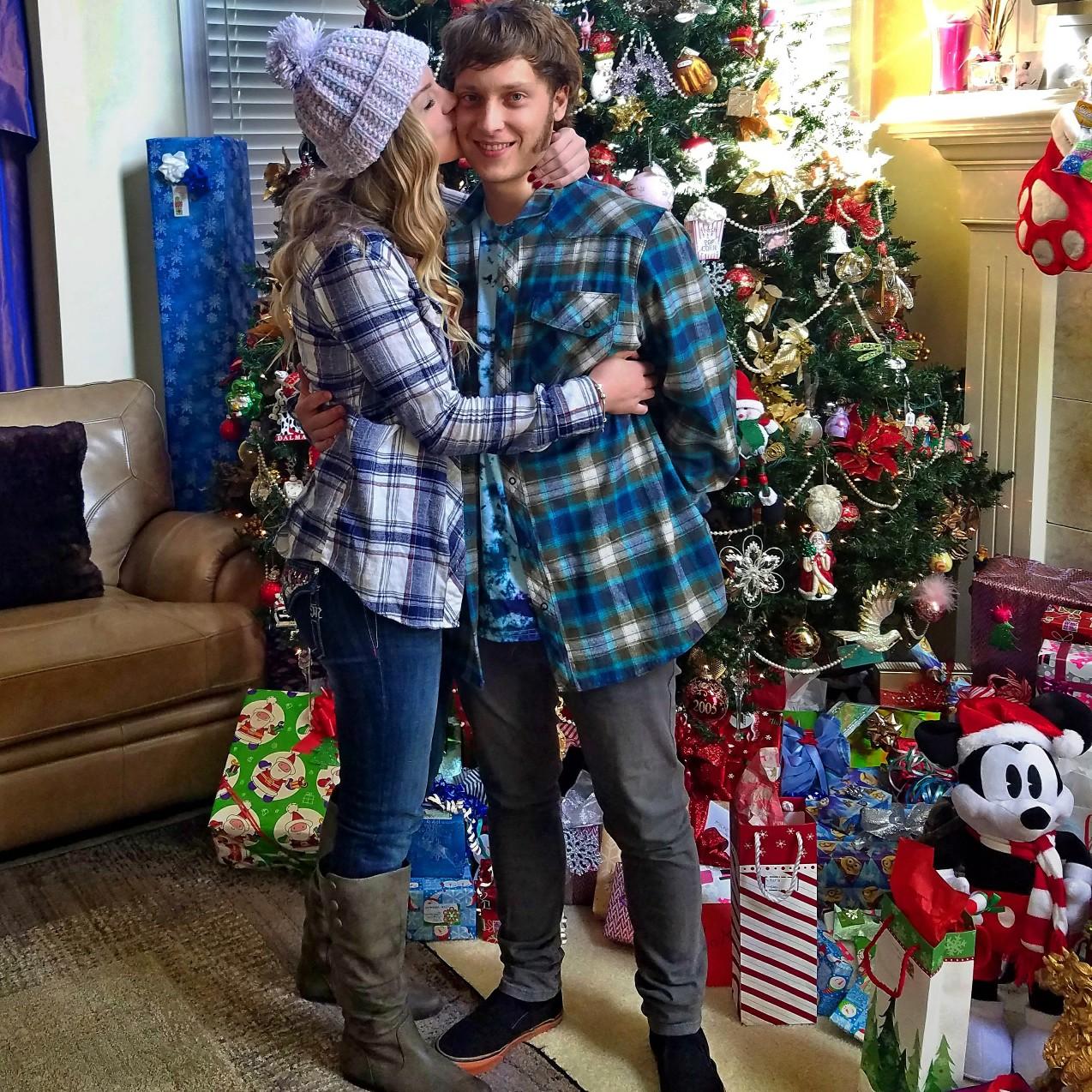 December 2016: Our first Christmas.🎄💚