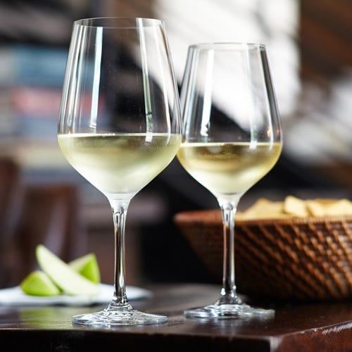 White wine flutes