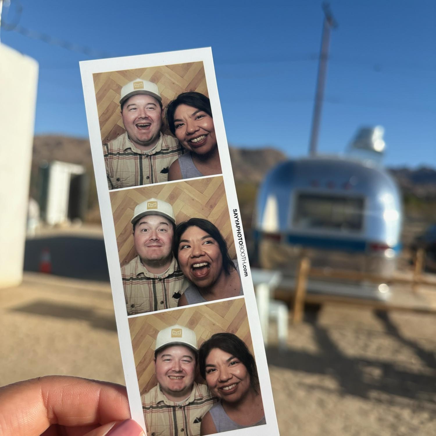 One of our favorite things to do: Joshua Tree Day trip, Mas O Menos coffee shop visit, and a Photo Booth experience!