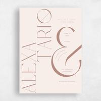 Brown Wedding Invitation - Gothenburg Portrait