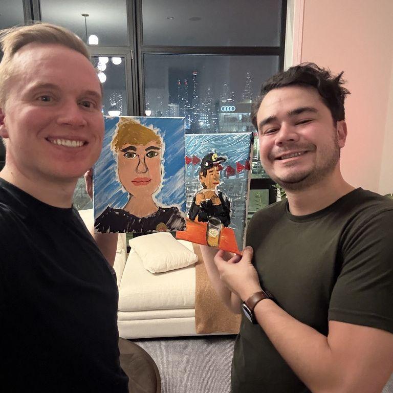 Our Valentines Day Sip and Paint!