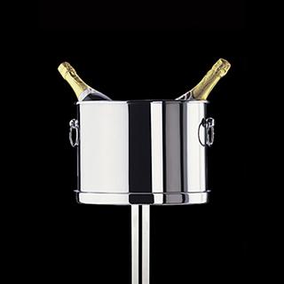 Stainless Steel Oval Wine/Champagne Bucket for 2 Bottle