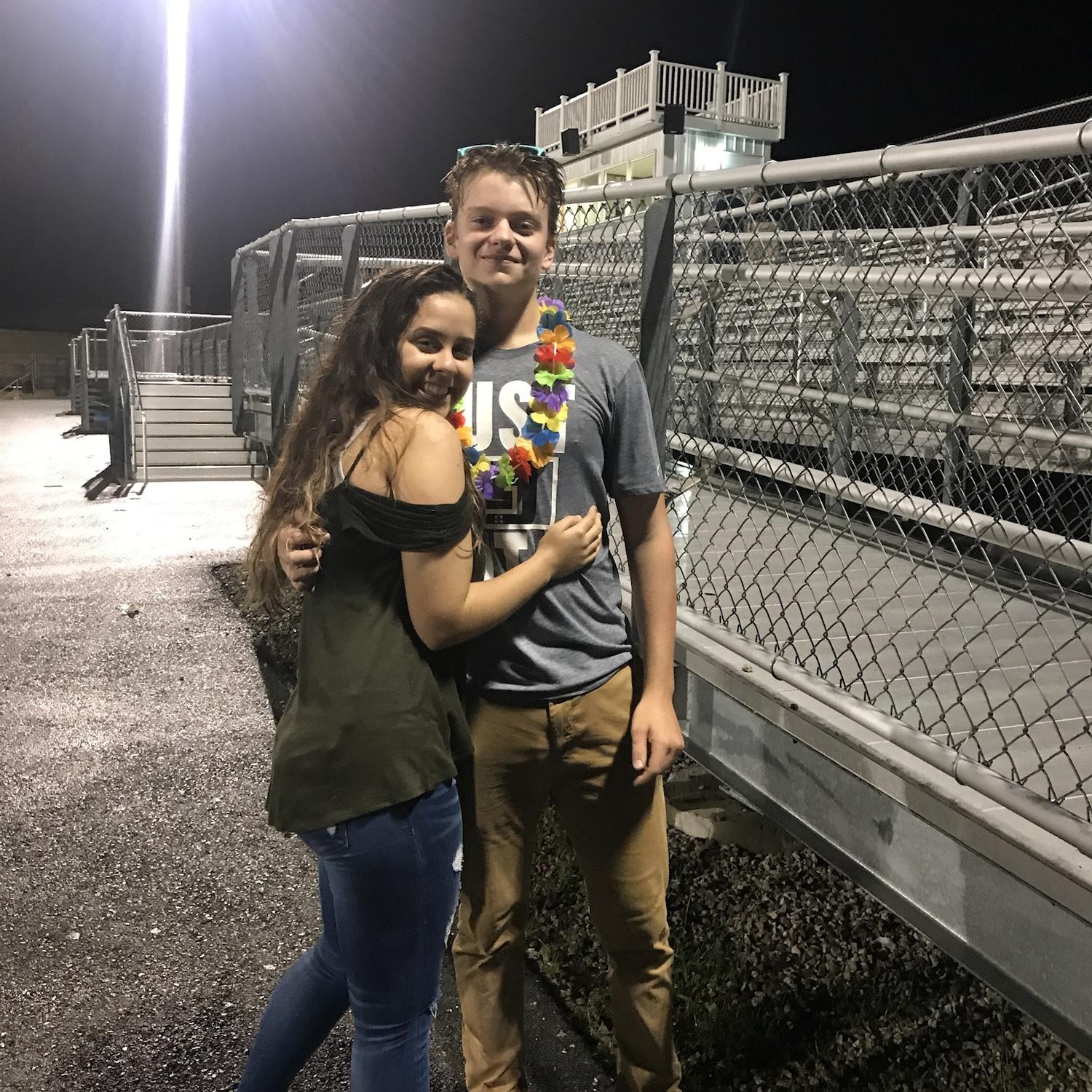 Our first picture together as boyfriend and girlfriend junior year of high school!