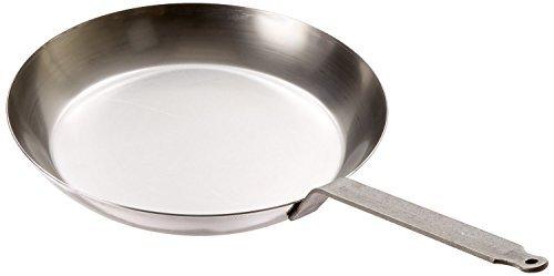 Matfer Bourgeat 062006 Black Steel Round Frying Pan, 12 5/8-Inch, Gray by Matfer Bourgeat