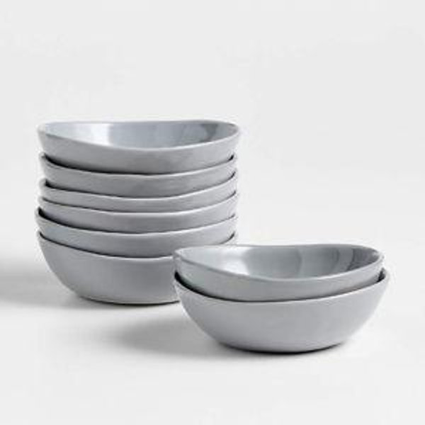 Mercer Grey Ceramic Mini Bowl + Reviews | Crate & Barrel