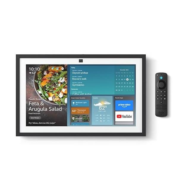 Amazon - Echo Show 15 Full HD 15.6" smart display for home organization, with built-in Fire TV and Alexa - Black
