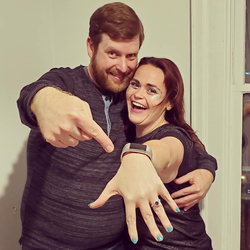 Showing off the ring!