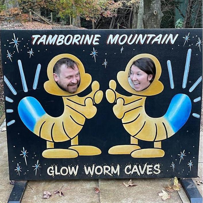 Just a couple of glow worms in Mt. Tamborine, QLD Australia 2022