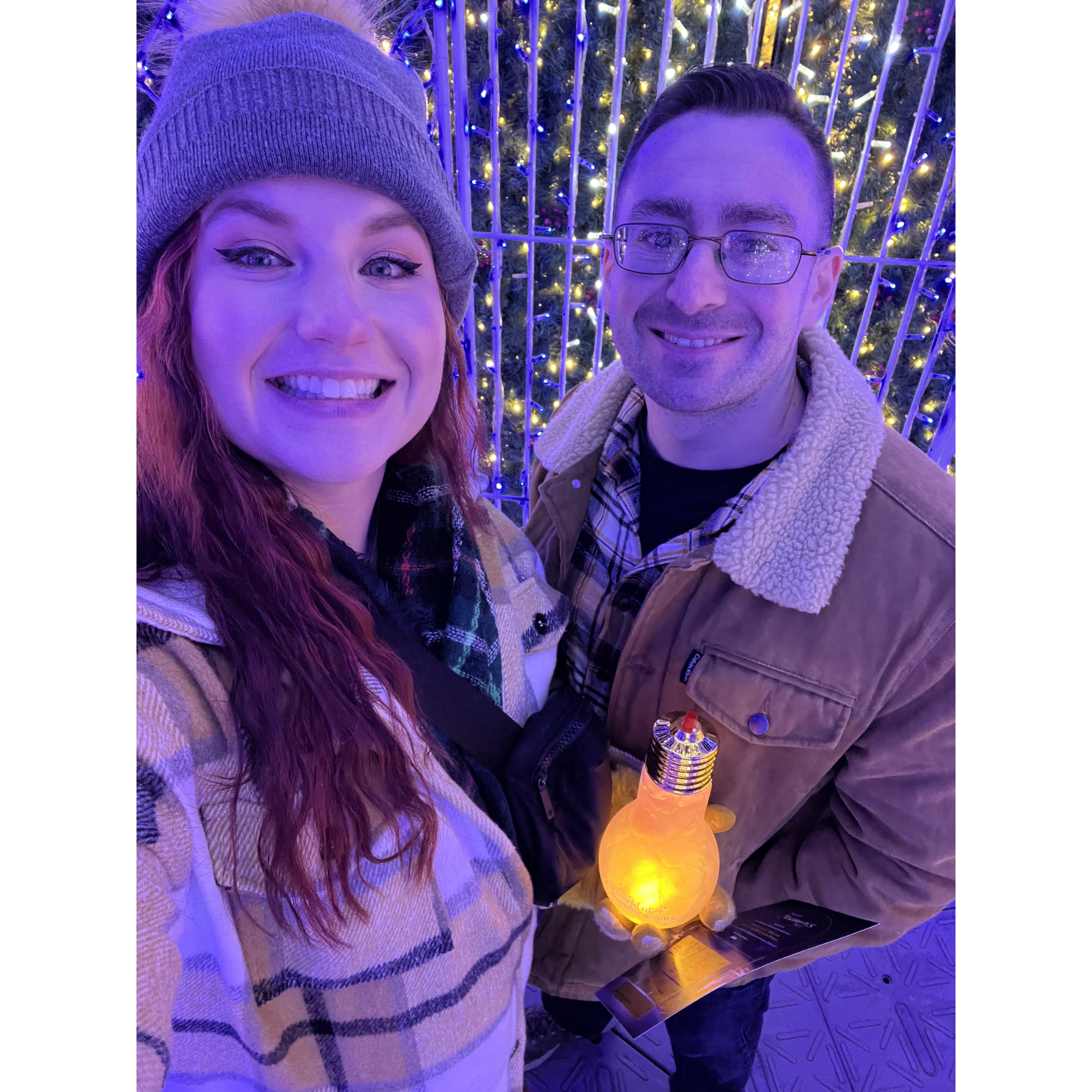 Seeing holiday lights together is our favorite activity to do during the holidays!