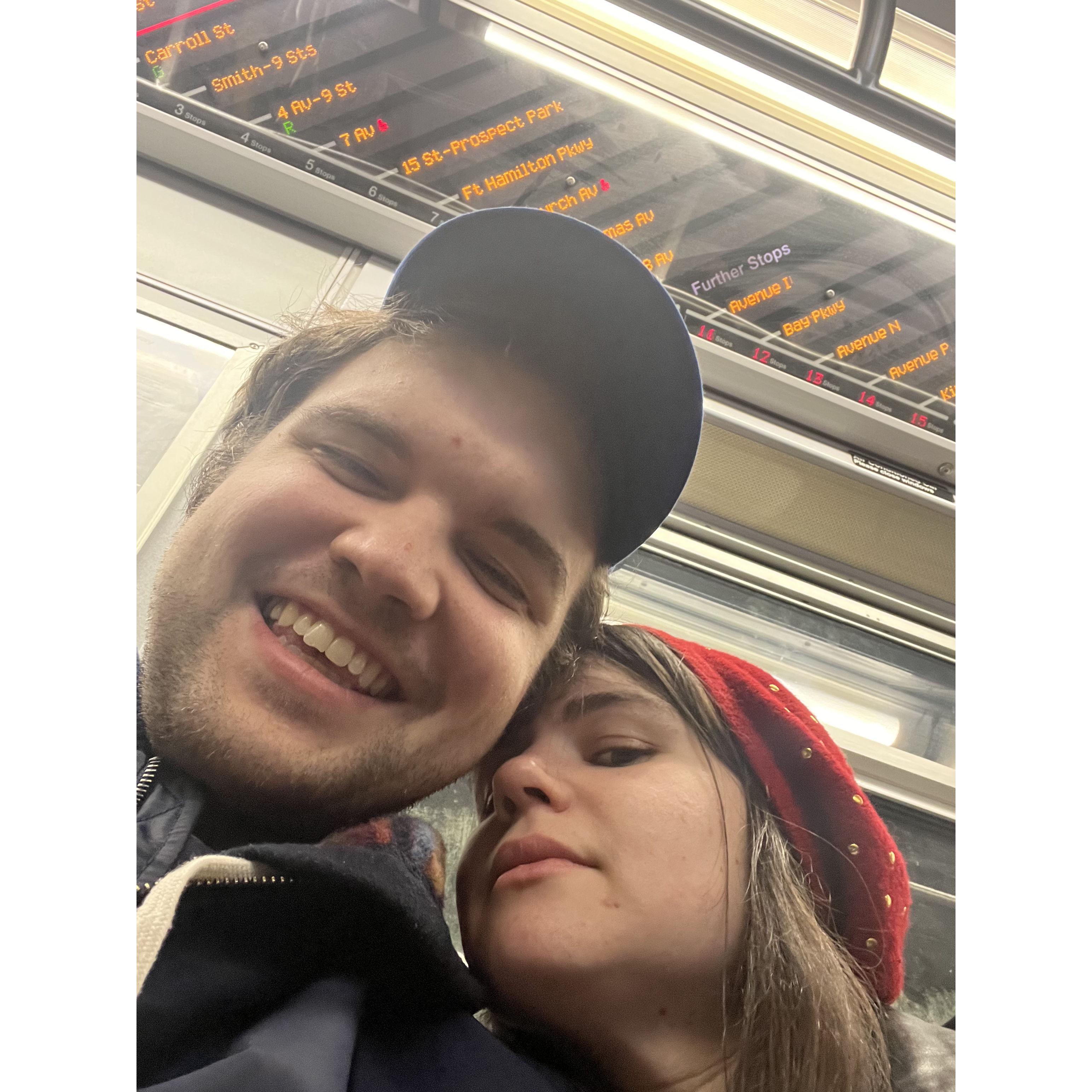 Big fans of public transportation.