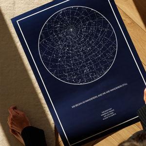 The Night Sky - Custom Star Map
