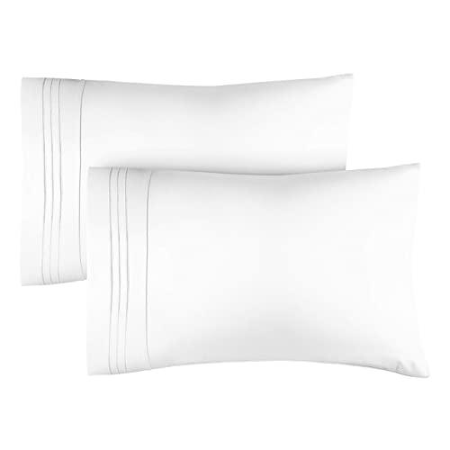 Queen Size Pillow Cases Set of 2 – Soft, Premium Quality Hypoallergenic Pillowcase Covers – Machine Washable Protectors – 20x26 & 20x30 Pillows for Sleeping 2 Piece - Queen Size Pillow Case Set
