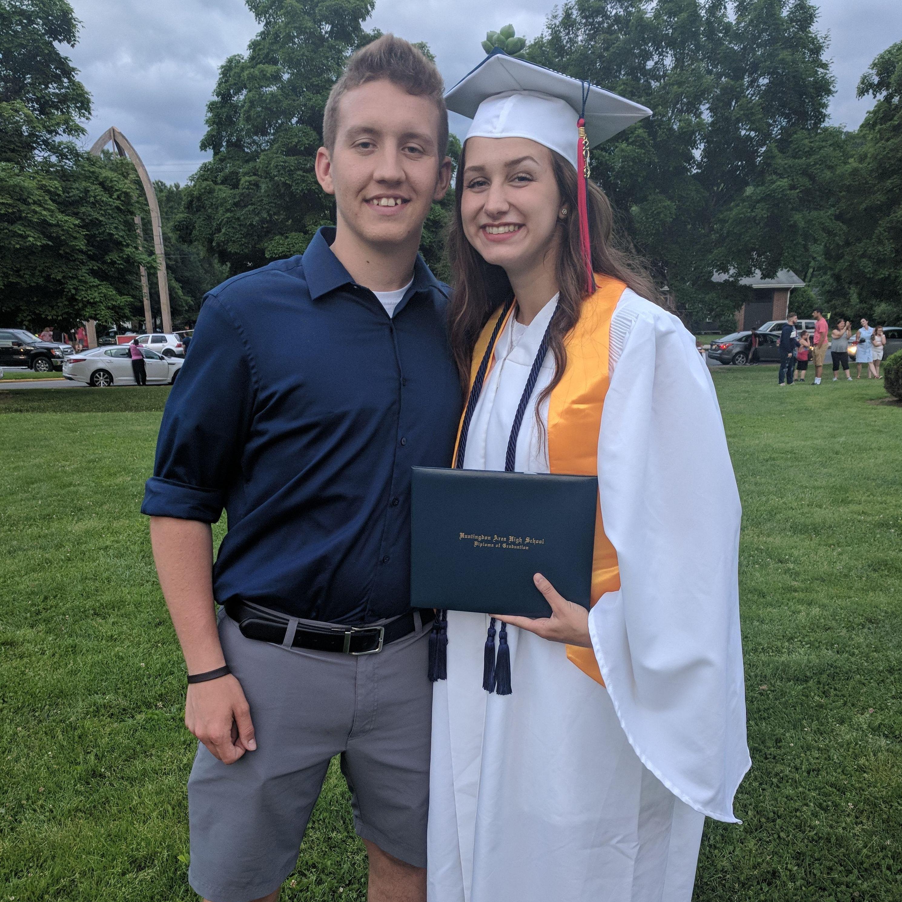 Rachael graduating high school 2019