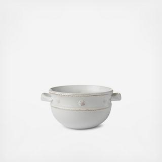 Berry & Thread Handled Soup Bowl