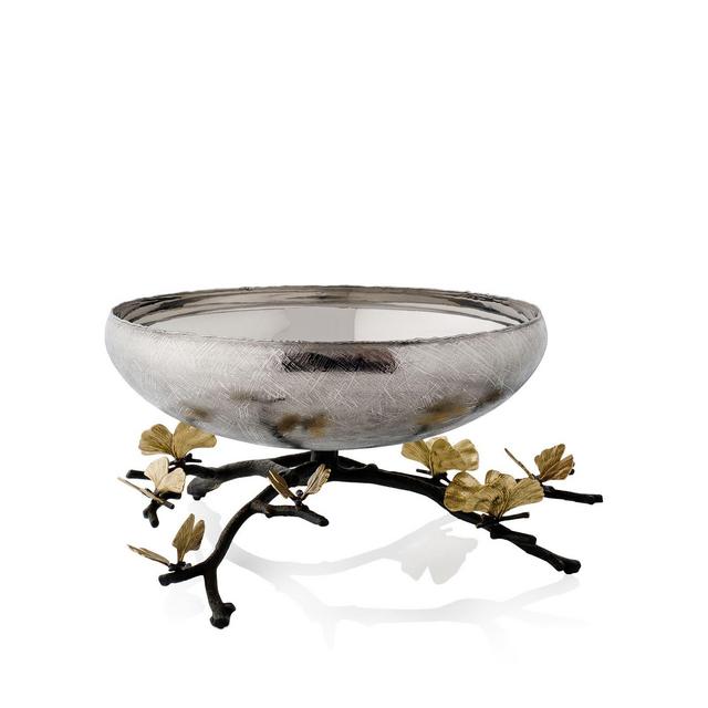 Michael Aram Butterfly Ginkgo Footed Centerpiece Bowl