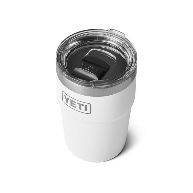 YETI Rambler 16 oz Stackable Tumbler, Vacuum Insulated, Stainless Steel with MagSlider Lid, White