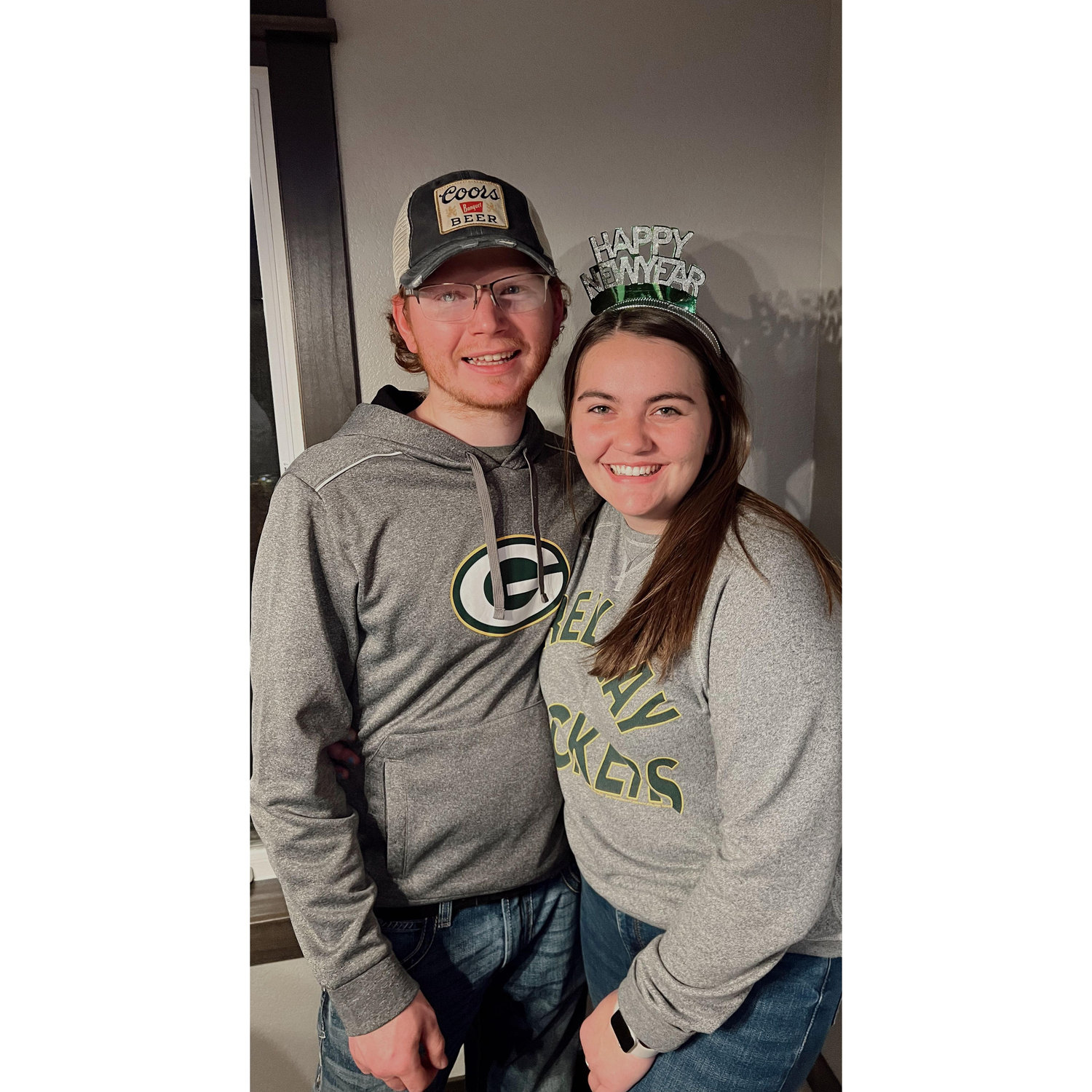 The only time I got Jack to wear a packers shirt.