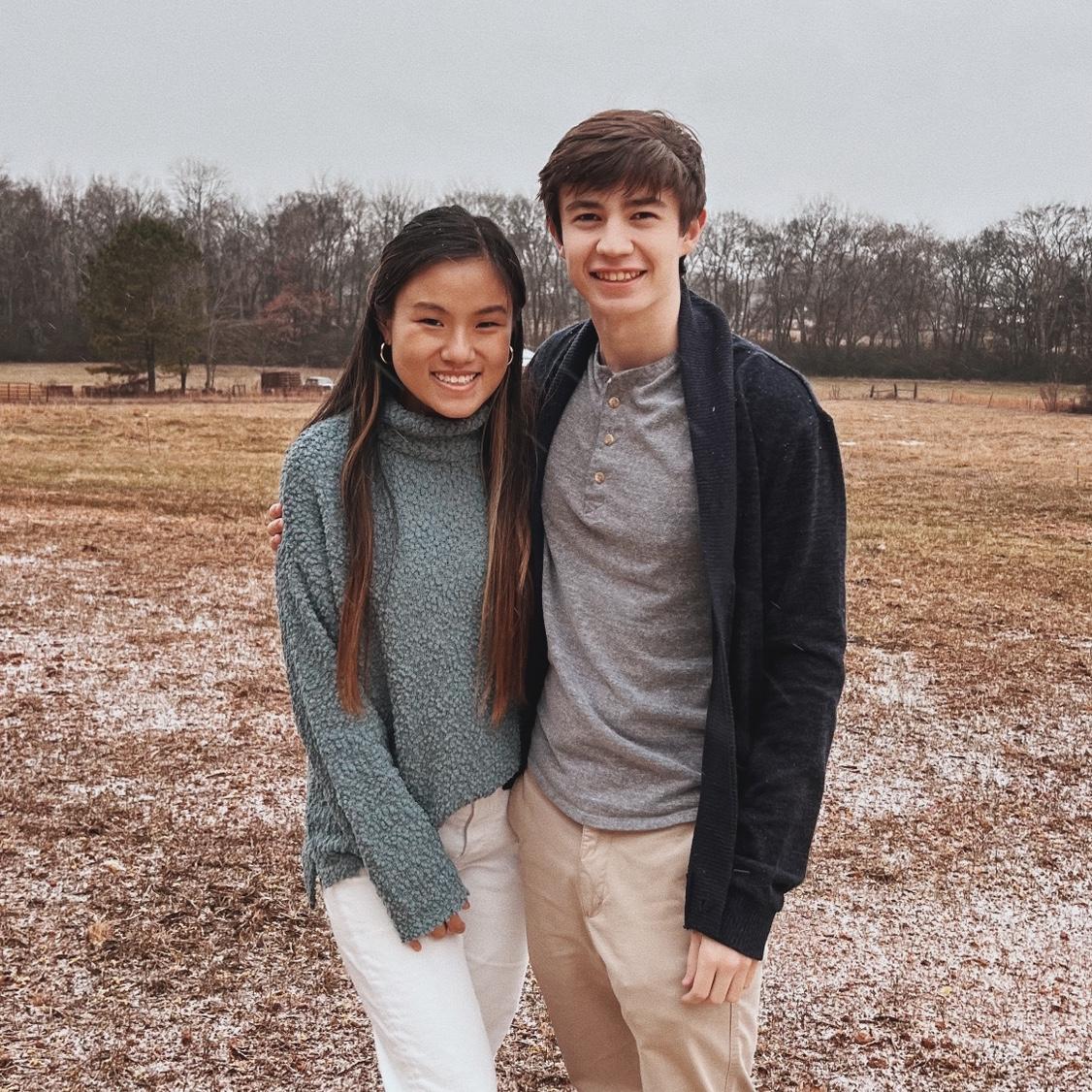 Winter 2022: Our first Christmas together came with a dusting of snow!