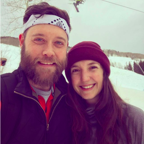 Snowshoeing during our first visit to Colorado
