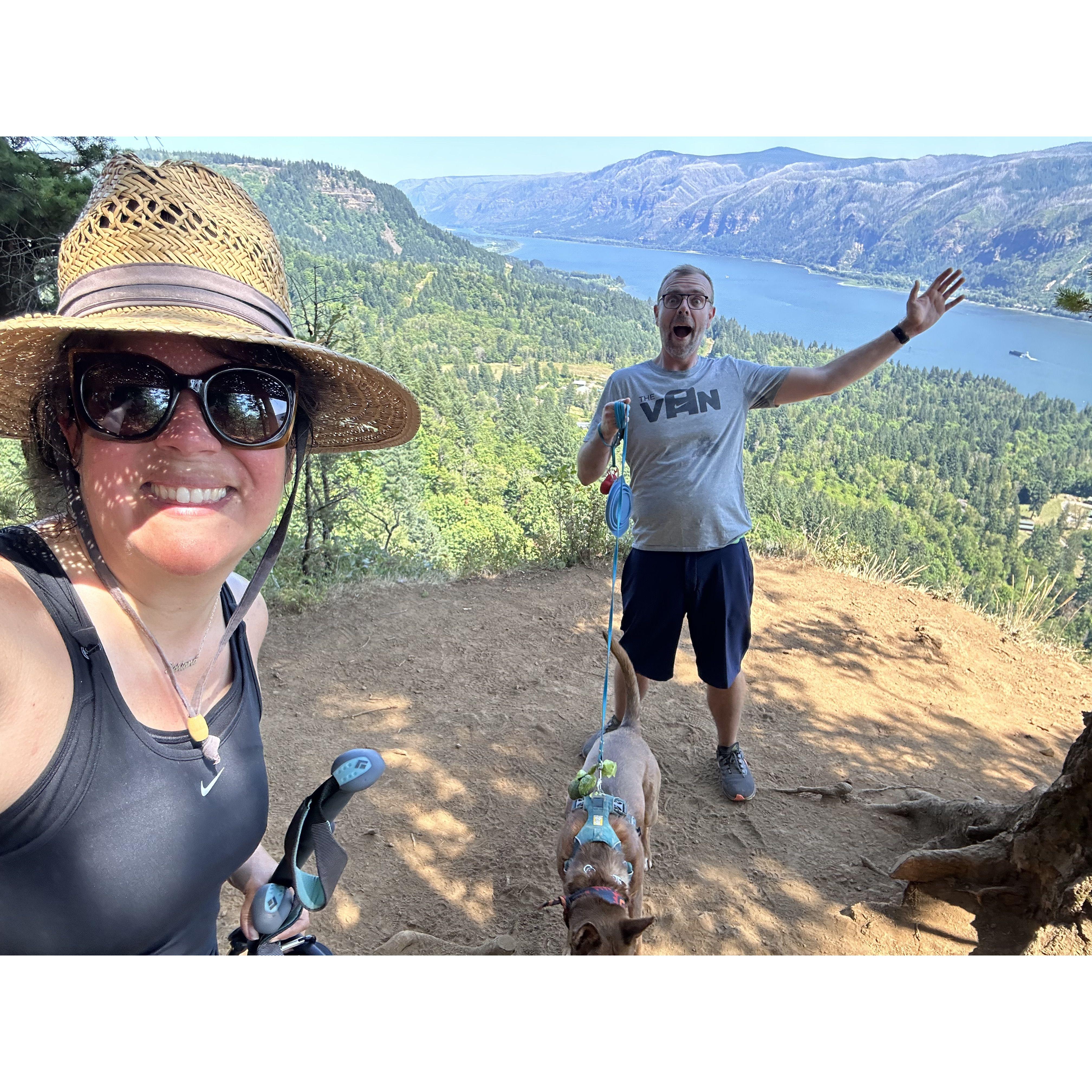 Hiking on the west side of the Columbia River Gorge