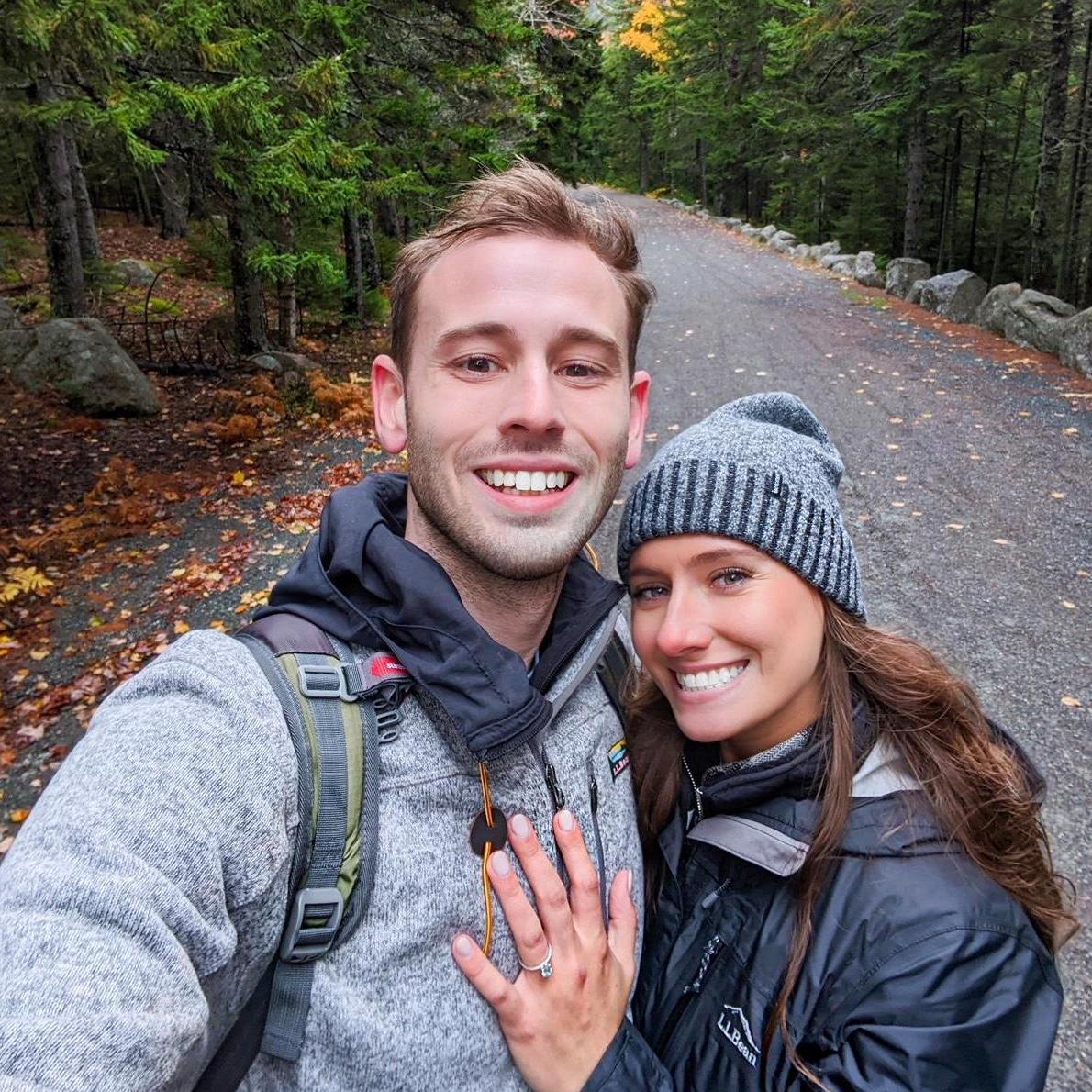 Engaged at Acadia National Park